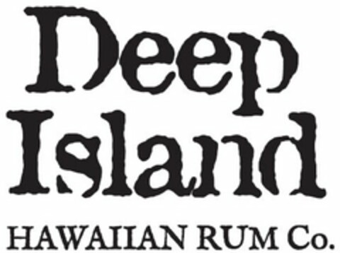 DEEP ISLAND HAWAIIAN RUM CO. Logo (USPTO, 11/01/2016)