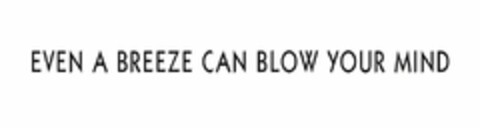 EVEN A BREEZE CAN BLOW YOUR MIND Logo (USPTO, 05/19/2017)