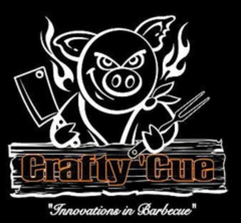 CRAFTY 'CUE "INNOVATIONS IN BARBECUE" Logo (USPTO, 21.11.2017)