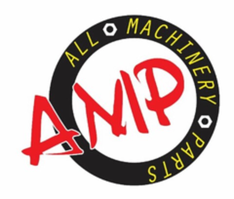 AMP ALL MACHINERY PARTS Logo (USPTO, 27.08.2018)