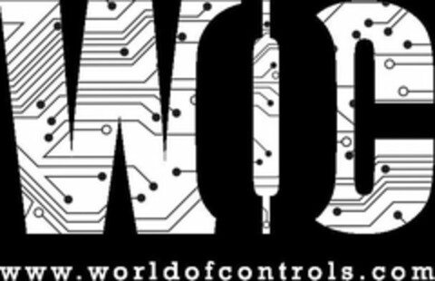 WOC WWW.WORLDOFCONTROLS.COM Logo (USPTO, 09/14/2018)