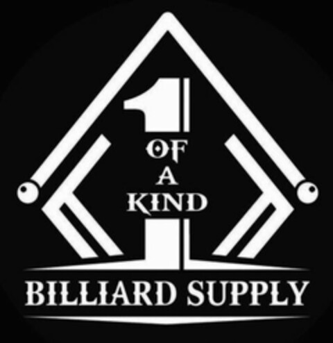 1 OF A KIND BILLIARD SUPPLY Logo (USPTO, 04/11/2019)