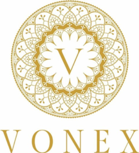 V VONEX Logo (USPTO, 05.08.2019)