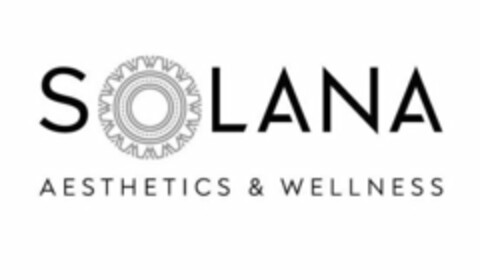 SOLANA AESTHETICS & WELLNESS Logo (USPTO, 27.09.2019)