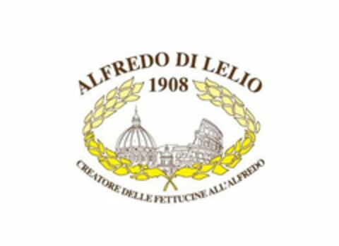 ALFREDO DI LELIO 1908 CREATORE DELLE FETTUCCINE ALL'ALFREDO Logo (USPTO, 21.10.2019)