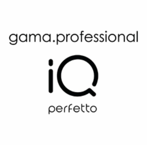 GAMA.PROFESSIONAL IQ PERFETTO Logo (USPTO, 04.03.2020)