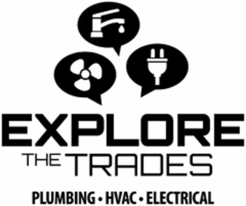 EXPLORE THE TRADES PLUMBING· HVAC· ELECTRICAL Logo (USPTO, 24.03.2020)