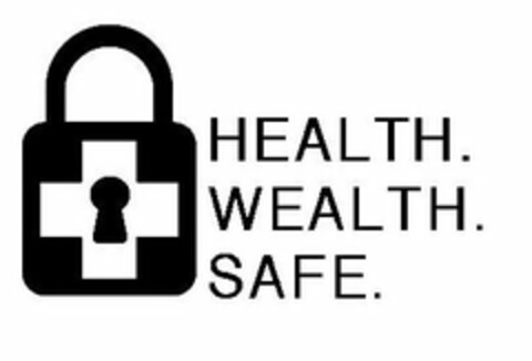 HEALTH. WEALTH. SAFE. Logo (USPTO, 06/10/2020)