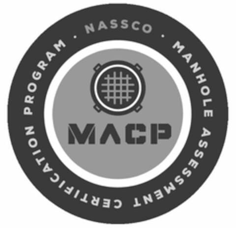 NASSCO MANHOLE ASSESSMENT CERTIFICATION PROGRAM MACP Logo (USPTO, 01.07.2020)