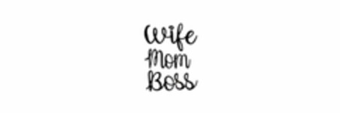 WIFE MOM BOSS Logo (USPTO, 08/18/2020)