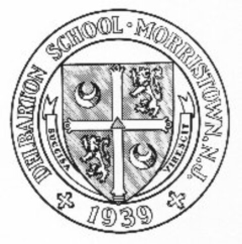 DELBARTON SCHOOL · MORRISTOWN, N.J. 1939 SUCCISA VIRESCIT Logo (USPTO, 11/01/2010)