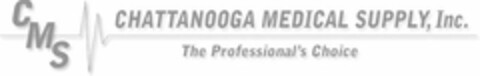 CMS CHATTANOOGA MEDICAL SUPPLY, INC. THE PROFESSIONAL'S CHOICE Logo (USPTO, 12/07/2010)