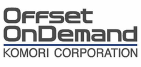 OFFSET ONDEMAND KOMORI CORPORATION Logo (USPTO, 05/09/2011)