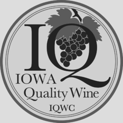 IQ IOWA QUALITY WINE IQWC Logo (USPTO, 05.03.2012)