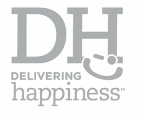 DH DELIVERING HAPPINESS Logo (USPTO, 13.06.2012)