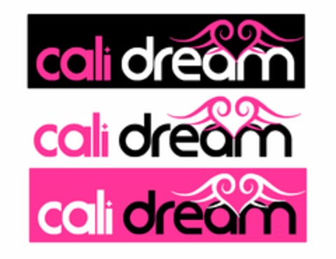 CALI DREAM CALI DREAM CALI DREAM Logo (USPTO, 21.11.2012)