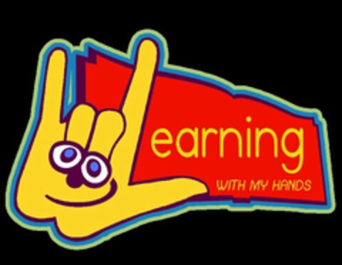 LEARNING WITH MY HANDS Logo (USPTO, 04/02/2014)