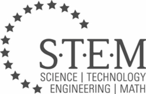 S·T·E·M SCIENCE TECHNOLOGY ENGINEERING MATH Logo (USPTO, 09/23/2014)