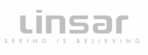 LINSAR SEEING IS BELIEVING Logo (USPTO, 08/09/2016)