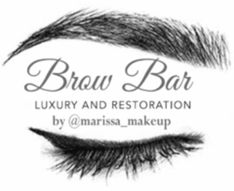 BROW BAR LUXURY AND RESTORATION BY @MARISSA_MAKEUP Logo (USPTO, 09.09.2016)