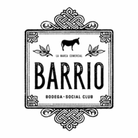 LA MARCA COMERCIAL BARRIO BODEGA · SOCIAL CLUB Logo (USPTO, 10/26/2016)