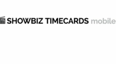 SHOWBIZ TIMECARDS MOBILE Logo (USPTO, 05/11/2017)