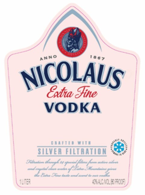 ANNO 1867 NICOLAUS EXTRA FINE VODKA Logo (USPTO, 30.06.2017)