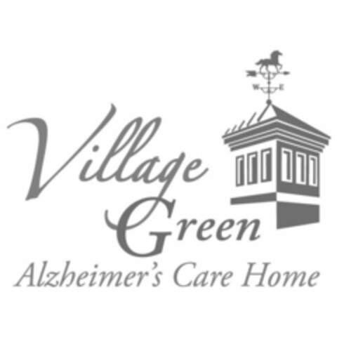 VILLAGE GREEN ALZHEIMER'S CARE HOME W E Logo (USPTO, 03/20/2018)