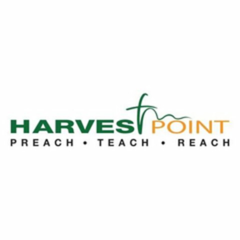 HARVEST POINT  PREACH · TEACH · REACH. Logo (USPTO, 12.06.2018)