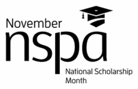 NSPA NOVEMBER NATIONAL SCHOLARSHIP MONTH Logo (USPTO, 10/26/2018)