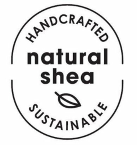 NATURAL SHEA HANDCRAFTED SUSTAINABLE Logo (USPTO, 02/07/2019)