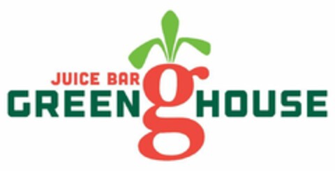 JUICE BAR GREEN G HOUSE Logo (USPTO, 31.05.2019)