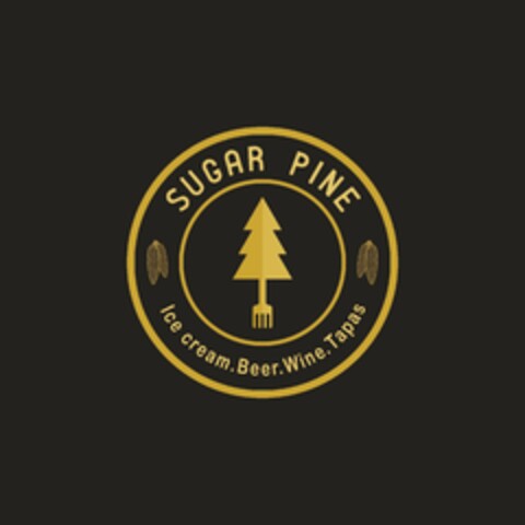 SUGAR PINE ICE CREAM.BEER.WINE.TAPAS Logo (USPTO, 23.09.2019)