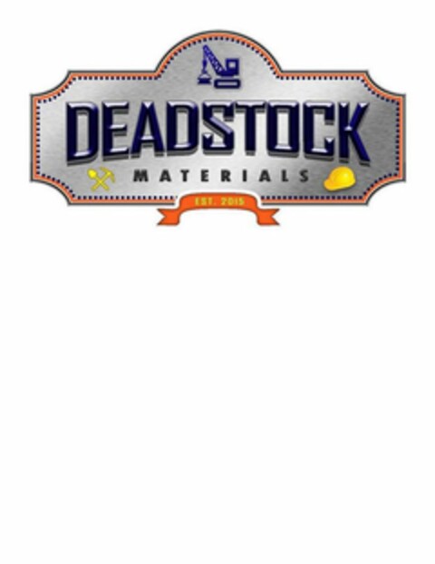 DEADSTOCK MATERIALS EST. 2015 Logo (USPTO, 10/31/2019)