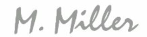M. MILLER Logo (USPTO, 30.12.2008)