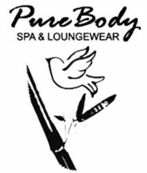 PURE BODY SPA & LOUNGEWEAR Logo (USPTO, 02.04.2009)