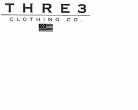 THRE3 CLOTHING CO. Logo (USPTO, 05/29/2009)