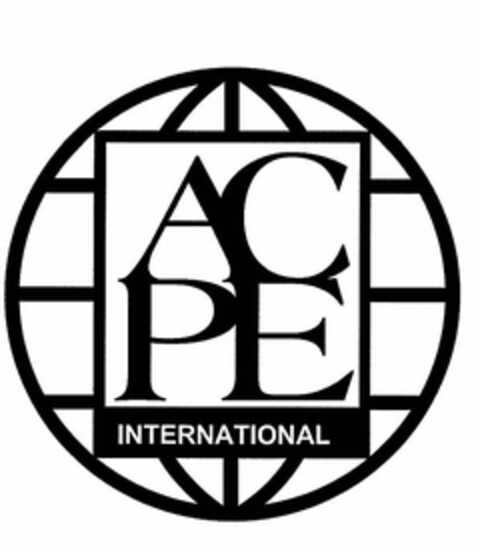 ACPE INTERNATIONAL Logo (USPTO, 08/10/2011)