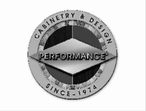 PERFORMANCE CABINETRY & DESIGN SINCE ~ 1974 Logo (USPTO, 07/11/2012)