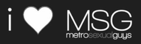 I MSG METROSEXUALGUYS Logo (USPTO, 10.08.2012)