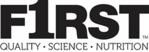 F1RST QUALITY · SCIENCE · NUTRITION Logo (USPTO, 06.07.2013)