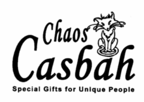 CHAOS CASBAH SPECIAL GIFTS FOR UNIQUE PEOPLE Logo (USPTO, 13.06.2014)