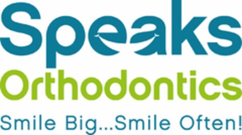 SPEAKS ORTHODONTICS SMILE BIG...SMILE OFTEN! Logo (USPTO, 25.11.2014)