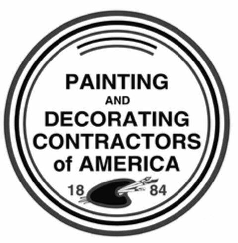 PAINTING AND DECORATING CONTRACTORS OF AMERICA 1884 Logo (USPTO, 06/05/2015)