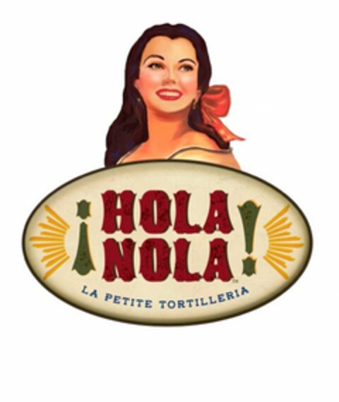 ¡HOLA NOLA! A PETITE TORTILLERIA Logo (USPTO, 14.07.2015)