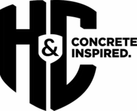 H&C CONCRETE INSPIRED. Logo (USPTO, 08/20/2015)