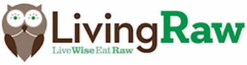 LIVINGRAW LIVEWISE EATRAW Logo (USPTO, 28.11.2015)