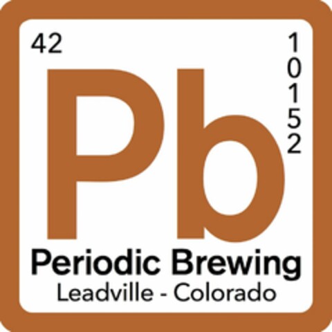 42 PB 10152 PERIODIC BREWING LEADVILLE COLORADO Logo (USPTO, 09.09.2016)