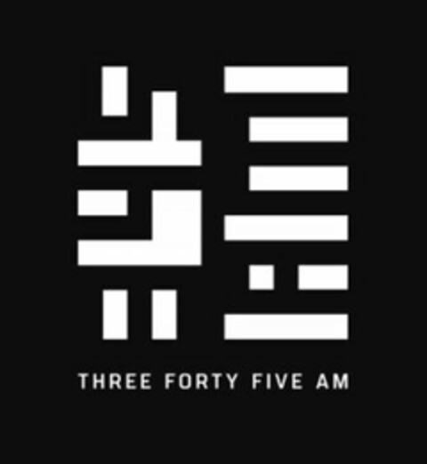 345 AM THREE FORTY FIVE AM Logo (USPTO, 22.05.2018)