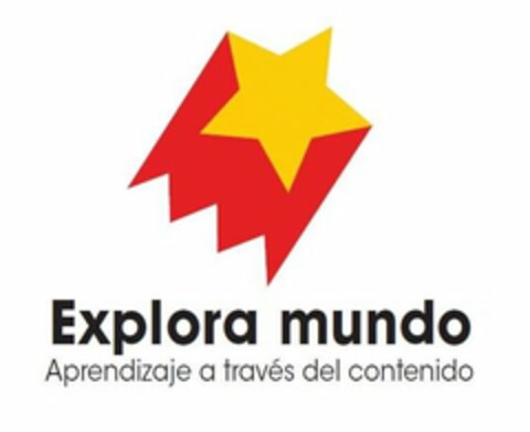 EXPLORAMUNDOS APRENDIZAJE A TRAVES DEL CONTENIDO Logo (USPTO, 08/14/2018)